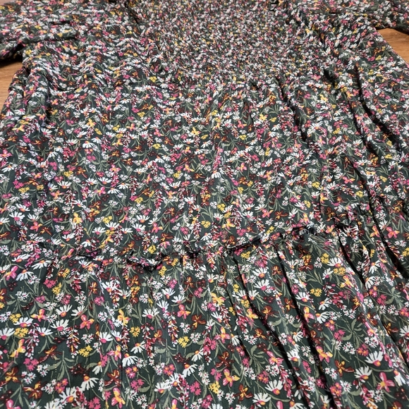 Draper James 3x Floral Long Sleevw Dress - Picture 2 of 5